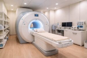 誰もいないMRI室の様子